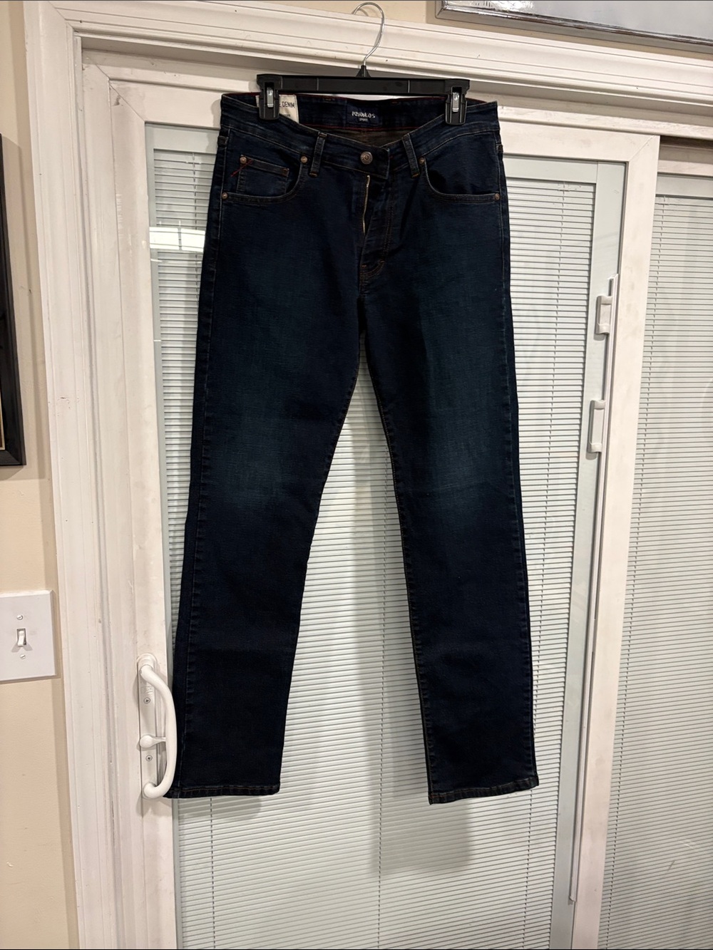 Dark Blue Women's Slim Straight Jeans - Classic Slim Fit